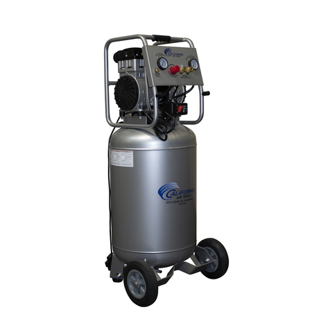 CALIFORNIA AIR TOOLS UltraQuiet, OilFree AirCompressor 2HP 20Gal Steel Tank w/AutoDrain 220V CAT-20020AD-22060